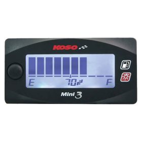  Üzemanyagszint mérő Koso Üzemanyag Meter Mini Style, fehér háttérvilágítás