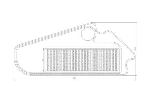 Csere légszűrő - Kymco (4 ütemű) 12'