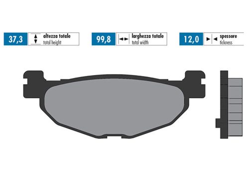 Polini organikus fékbetét - Yamaha Majesty 400, T-Max 500
