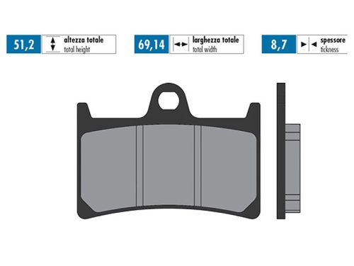 Polini organikus fékbetét - Yamaha T-Max 530
