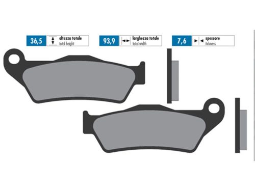 Polini szinter fékbetét - MBK Skyliner, Yamaha Majesty, Piaggio X9, Gilera Nexus, GP800, Suzuki UH Burgman 125, 150