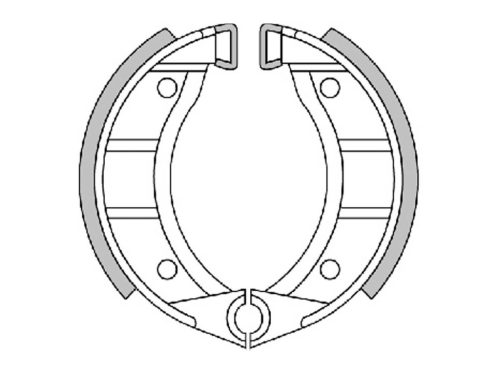 Fékpofa D. 90x18 (rugókkal)