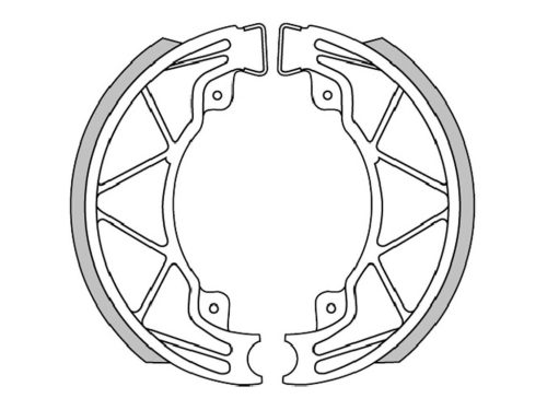 Fékpofa D. 140x25 (rugókkal)