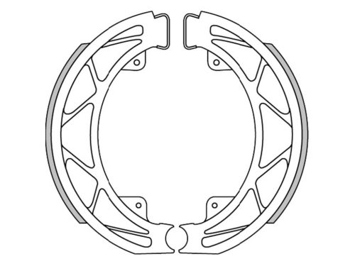 Fékpofa D. 140x25 (rugókkal)