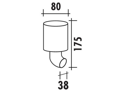 Polini Evolution 38mm 90° légszűrő - PHBG karburátorokhoz