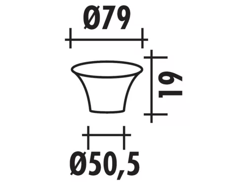 Szívócsonk Kúp D.50,5