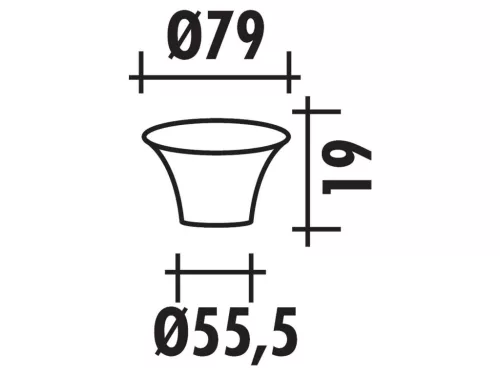 Szívócsonk Kúp D.55,5