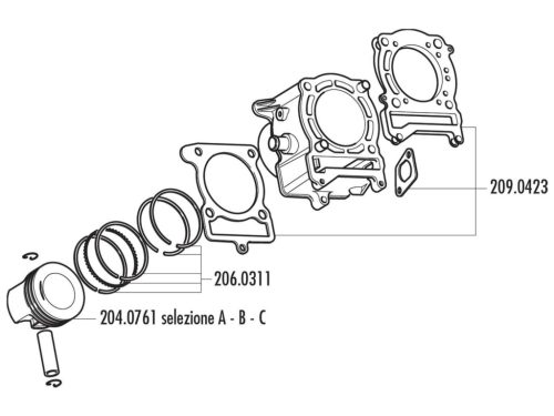 Tömítés Szett Yamaha Majesty 125 4t / 4 Ütemű