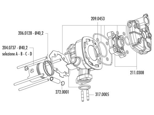Tömítés Szett Peugeot H2o D.39,98carb