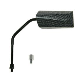   Tükör F11 Millenium M8 hosszú jobb kezes menetes, csomagban adapter karbon-kinézetű