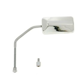   Tükör F1 bal / jobb, M8 hosszú jobb kezes menetes, csomagban adapter, króm
