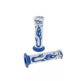 TNT láng mintás gumi kormánymarkolat szett - fehér, kék