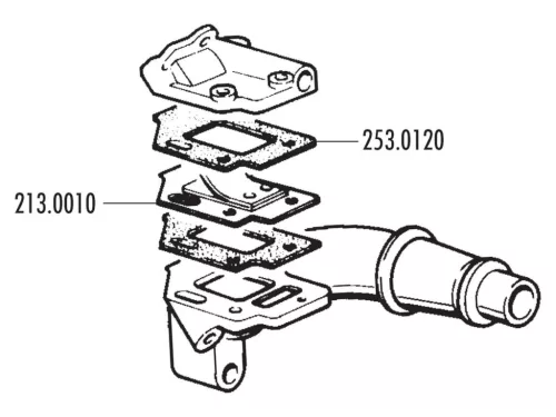 Polini dual intake 24/28.5mm szívórendszer, szívócsonk + membrán blokk - Vespa 50 PK, XL, 125 ETS, PK, XL
