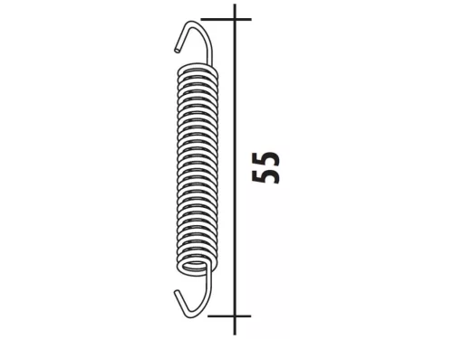 Kipufogódob Rugó Rövid