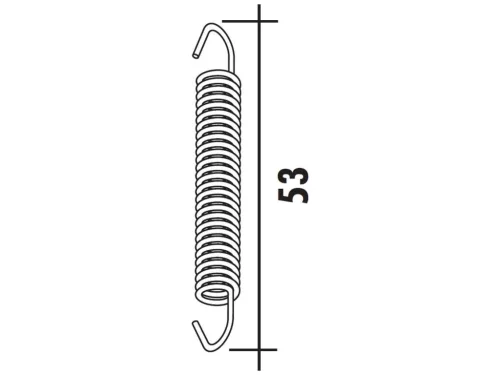 Polini kipufogó rugó rezgéscsillapítóval - 53mm
