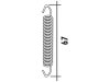 Húzó Rugó Inox L=67