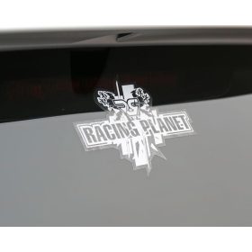 sticker Racing Planet 130x105mm white