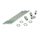 Henger csavar szett, csomagban anya M7 / 120mm - 4 darab mindegyikből - Derbi EBE, EBS