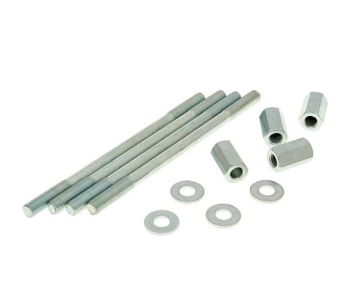 Henger csavar szett, csomagban anya M7 / 120mm - 4 darab mindegyikből - Derbi EBE, EBS