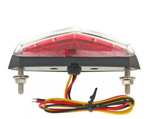 Hátsó fényszóró szerkezet Koso LED átlátszó üveg E-JELZETT univerzális