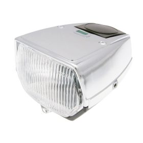 Első világítás négyzet krómozott, Puch Maxi