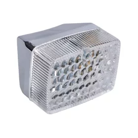   Hátsó fényszóró szerkezet krómozott, fehér üveg - Puch Maxi