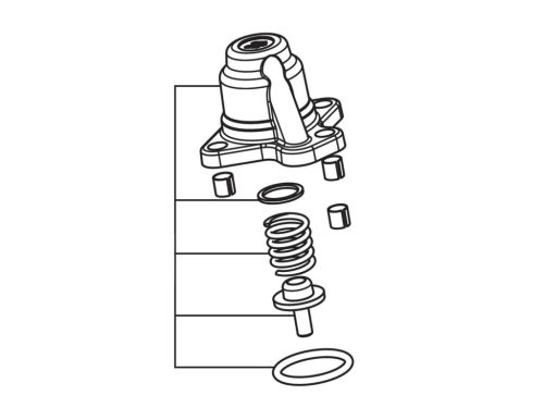 Szabályozó Hengerfej Fedél W/ Injektoros Szelep Polini Öntöttvas Sport 70cc, Aprilia Di-tech, Piaggio Purejet