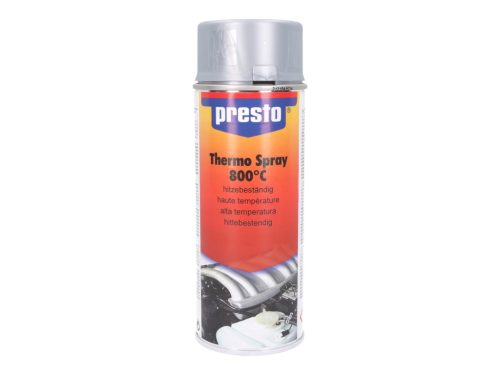 Presto 600°C-ig hőálló ezüst metál festék spray - 400ml