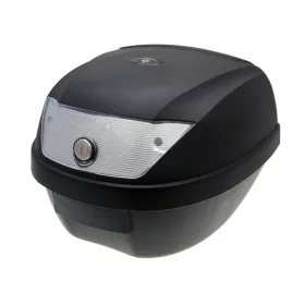   Tárolódoboz Fekete - Zár, 2 Kulcs, Fényvisszaverő - 28l Kapacitás