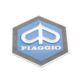   Piaggio 31x36mm-es alumínium ragasztandó embléma - Vespa PK50, PK80 82-88