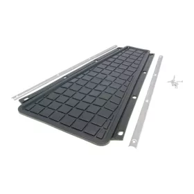 Fekete gumiszőnyeg díszléccel - Vespa PX (1st series)