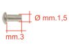 1.5x3.0mm kerekfejű szegecs