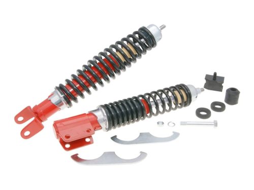 Carbone Sport piros/fekete első, hátsó lengéscsillapító (teleszkóp) szett - LML Star, Deluxe, Vespa PX, PE