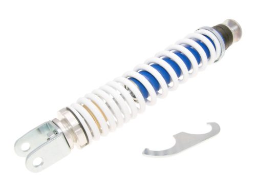 Carbone Sport 340mm kék/fehér hátsó lengéscsillapító (teleszkóp) - Piaggio, Gilera