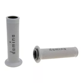   Domino A010 on-road szürke/fekete nyitott végű kormánymarkolat szett