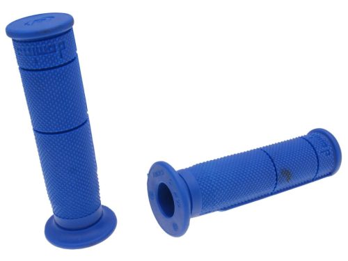 Domino 22mm kék gumi kormánymarkolat szett hüvelykujjas gázkarhoz - quad, ATV