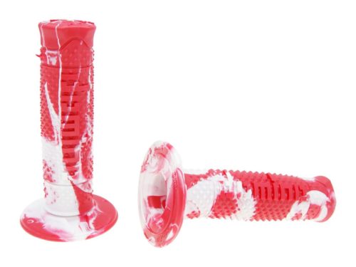 Domino A260 off-road snake piros/fehér kormánymarkolat szett