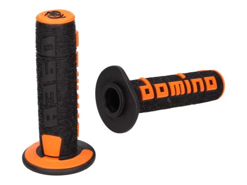 Domino A360 off-road fekete/narancssárga kormánymarkolat szett
