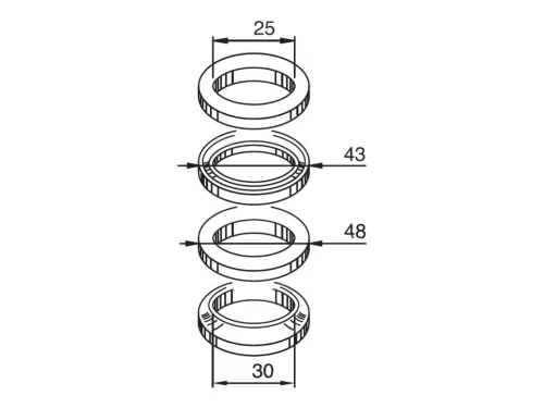 Kormányfej csapágyszett - Aerox, Nitro, Booster