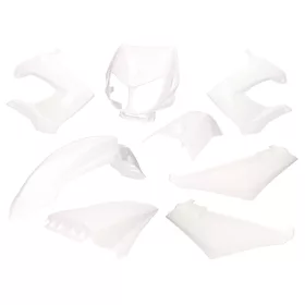 Fehér burkolat szett - Derbi Senda R, SM X-Treme, SM DRD