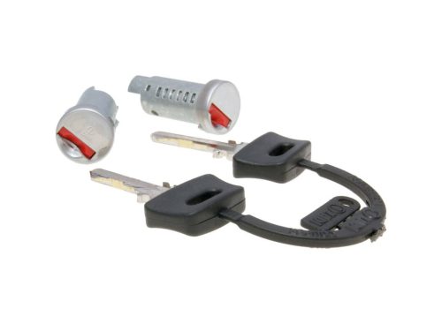 2 betétes zárszett - Piaggio ZIP, TPH, NRG, SKR, Free, Sfera, Vespa PX, PK, P, Cosa