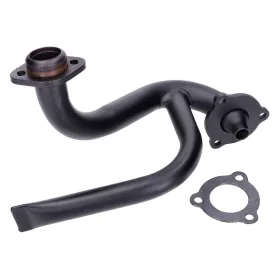   Fekete kipufogócsonk fojtócsővel - Aprilia SX, RX, Derbi Senda, Gilera RCR, SMT