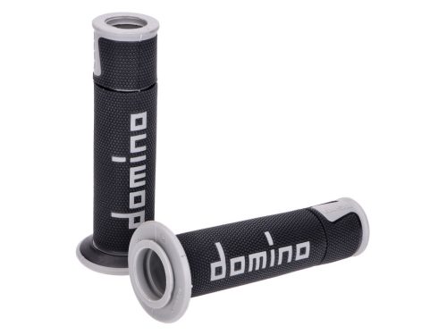 Domino A450 on-road verseny fekete/szürke nyitott végű kormánymarkolat szett
