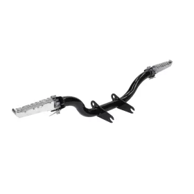   Fekete lábtartó rúd felhajtható lábtartó pedállal - Simson S50, S51, S70, S53, S83