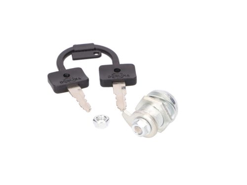 Ezüstszínű baloldali fedél zárbetét - Simson S50, S51, S53, S70, S83