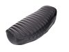 Fekete redőzött üléshuzat - Simson S50, S51, KR51/2, SR4-3, SR4-4, Star, Schwalbe, Sperber, Habicht