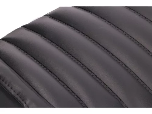 Fekete redőzött üléshuzat - Simson S50, S51, KR51/2, SR4-3, SR4-4, Star, Schwalbe, Sperber, Habicht