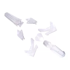 Komplett fehér burkolati készlet a Rieju MRT-hez