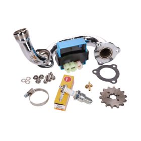  Dethrottle kit CDI állítható / krómozott gyűjtőcső Derbi Senda, Aprilia RX, SX, Gilera RCR, SMT 2018- (Euro4)