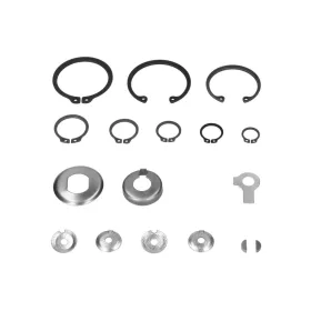   Biztosíték alkatrész készlet motor ék generátor, biztosíték lemezek, biztosíték gyűrűk Simson S51, S53, S70, S83, SR50, SR80, KR51/2, M531, M541, M741, M531, M541, M741